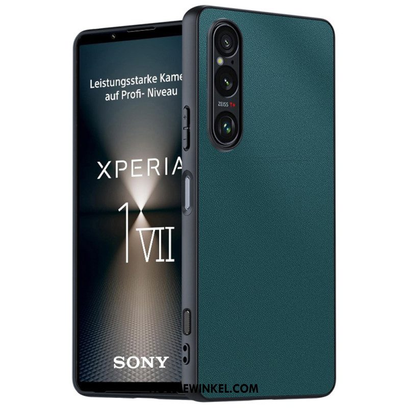 Cover Hoesje Sony Xperia 1 Vii Telefoonhoesje Lederlook