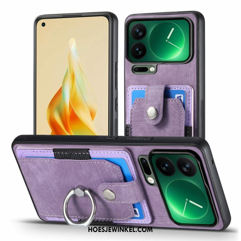 Cover Hoesje Xiaomi 17 Pro Max Telefoonhoesje Kaarthouder En Ringhouder