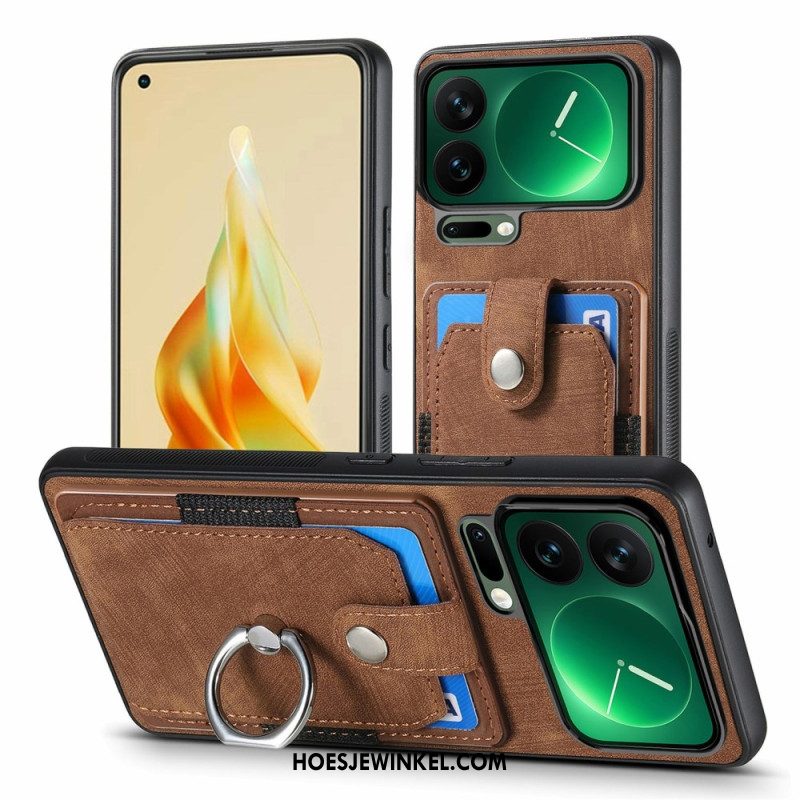 Cover Hoesje Xiaomi 17 Pro Max Telefoonhoesje Kaarthouder En Ringhouder