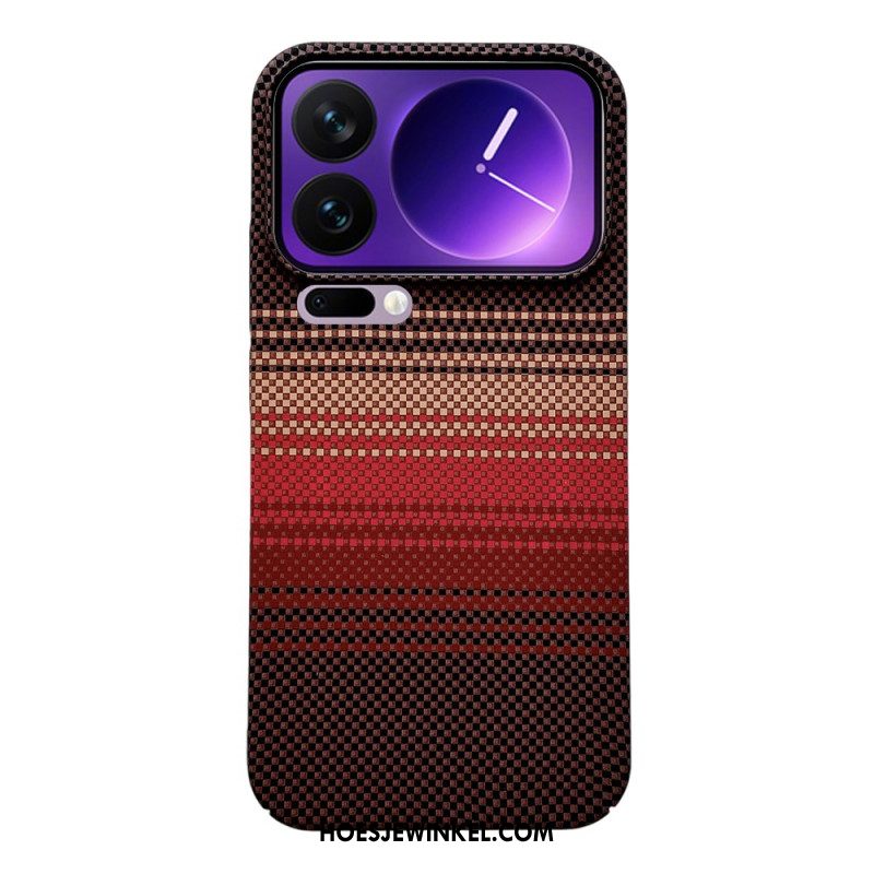 Cover Hoesje Xiaomi 17 Pro Max Telefoonhoesje Ontwerp Met Koolstofvezelstructuur
