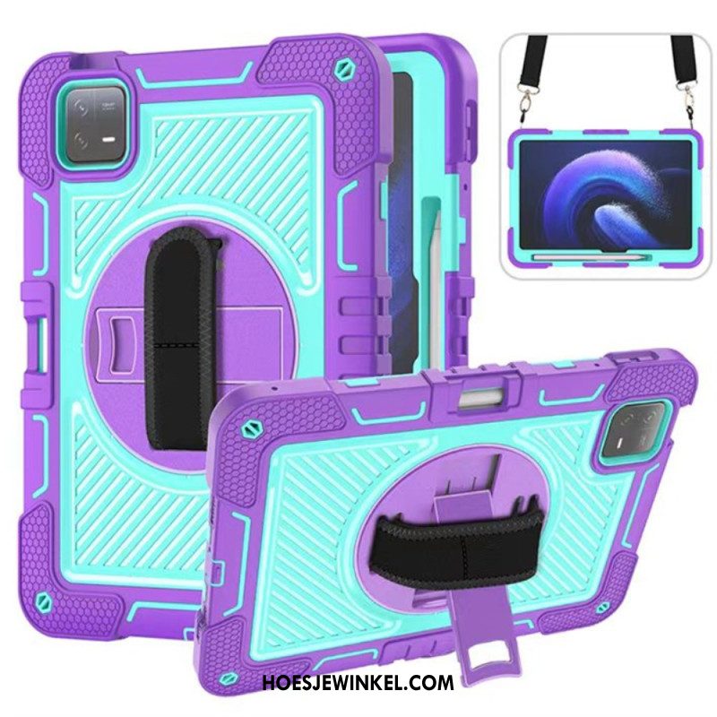 Cover Hoesje Xiaomi Pad 6 Telefoonhoesje Ultra-resistent Met Schouderriem