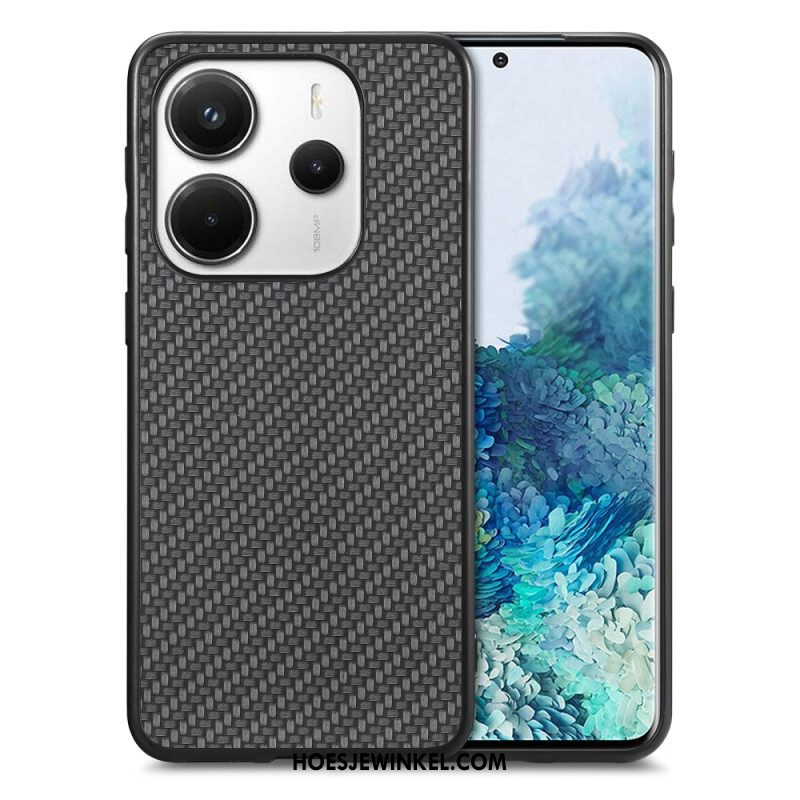 Cover Hoesje Xiaomi Redmi Note 14 5g Telefoonhoesje Koolstofvezeltextuur