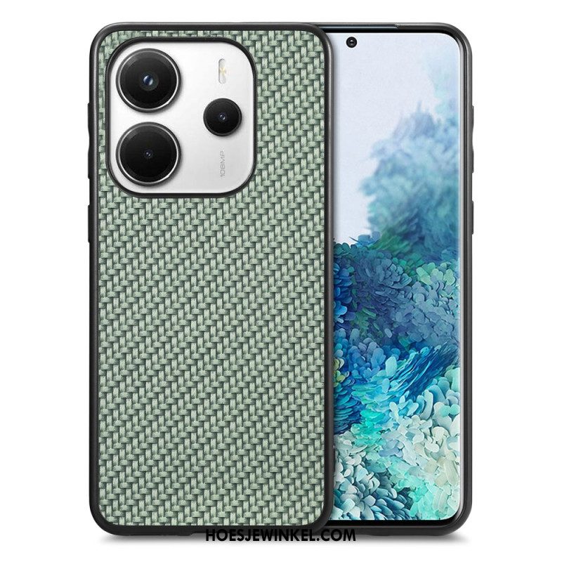 Cover Hoesje Xiaomi Redmi Note 14 5g Telefoonhoesje Koolstofvezeltextuur