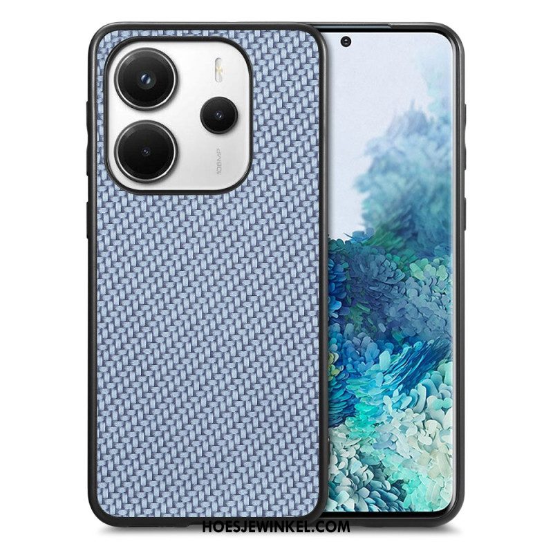 Cover Hoesje Xiaomi Redmi Note 14 5g Telefoonhoesje Koolstofvezeltextuur
