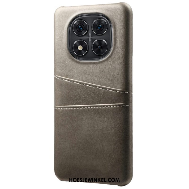 Cover Hoesje Xiaomi Redmi Note 14 Pro 5g Telefoonhoesje Dubbele Kaarthouder Met Leer-effect