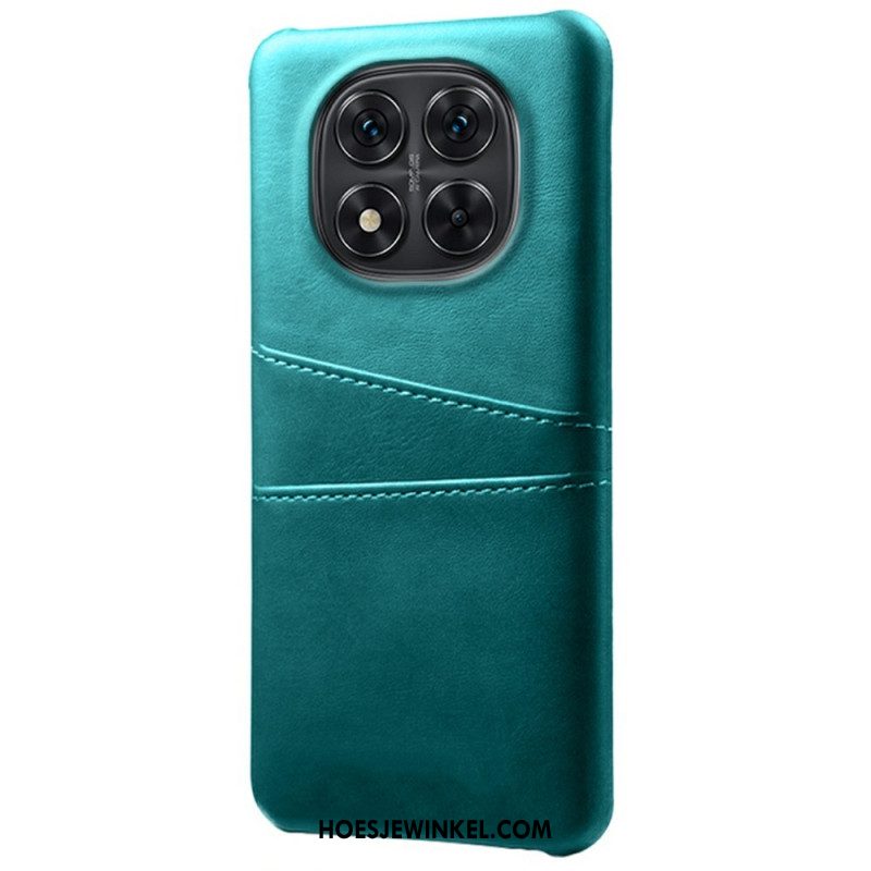 Cover Hoesje Xiaomi Redmi Note 14 Pro 5g Telefoonhoesje Dubbele Kaarthouder Met Leer-effect