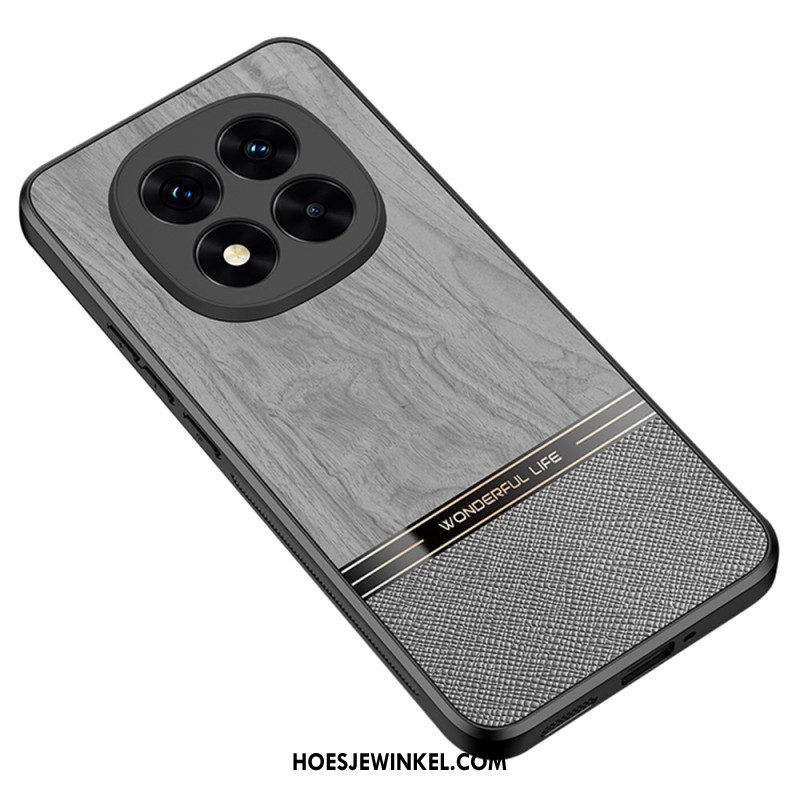 Cover Hoesje Xiaomi Redmi Note 14 Pro Plus 5g Telefoonhoesje Houtstijl