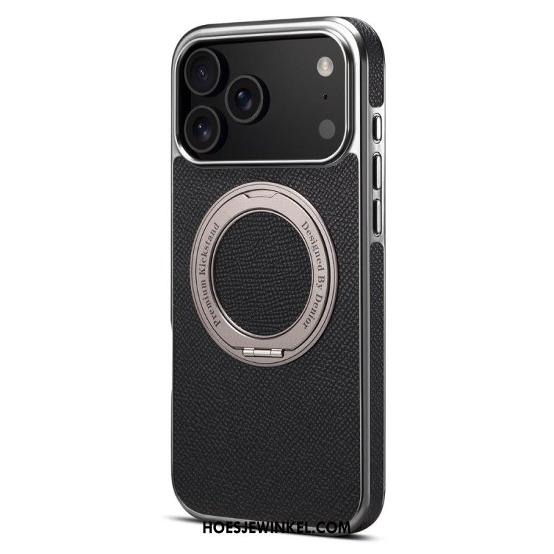 Cover Hoesje iPhone 17 Pro Max Telefoonhoesje Gestructureerd Leer