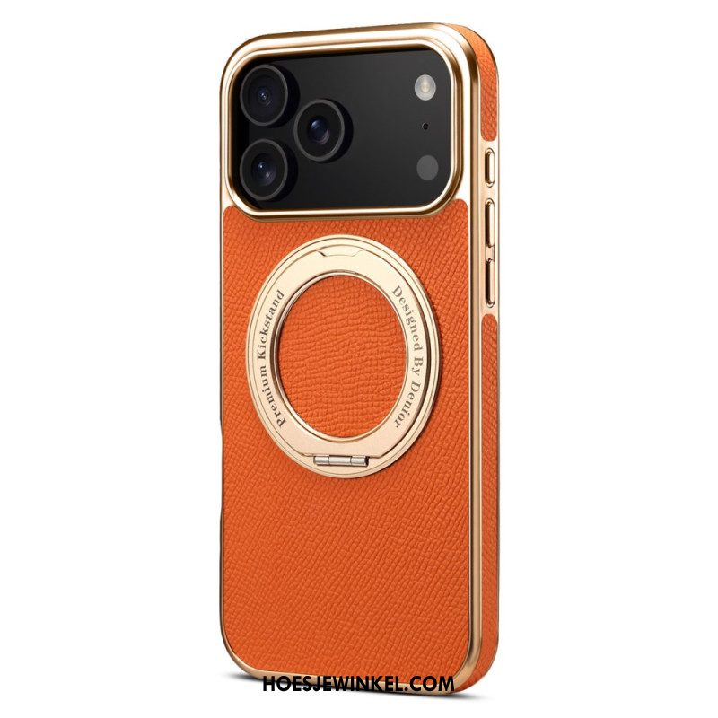 Cover Hoesje iPhone 17 Pro Max Telefoonhoesje Gestructureerd Leer