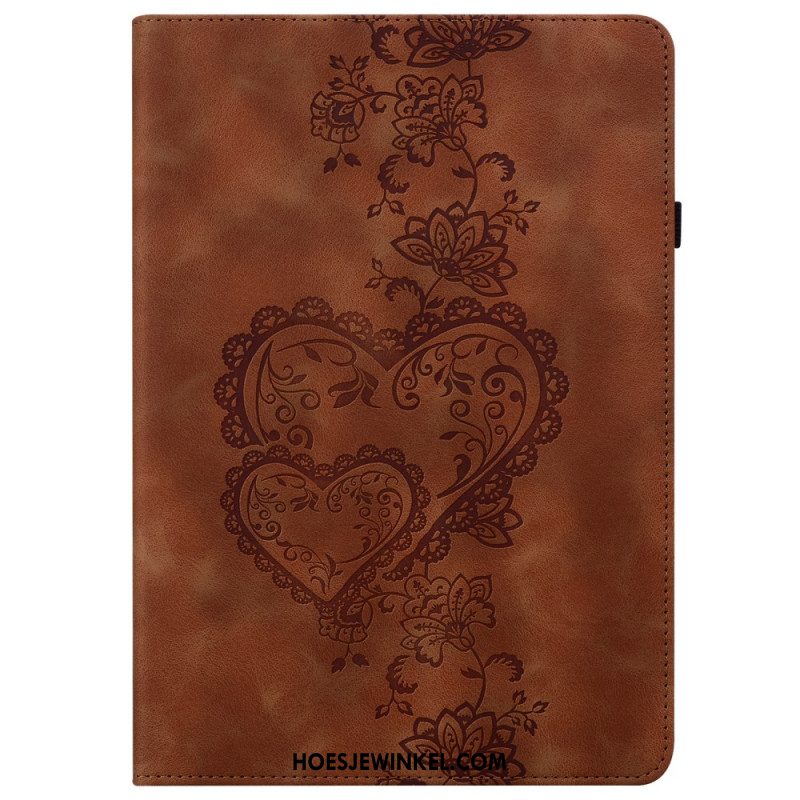 Cover Samsung Galaxy Tab S10 Plus Hartjes Met Suède-effect