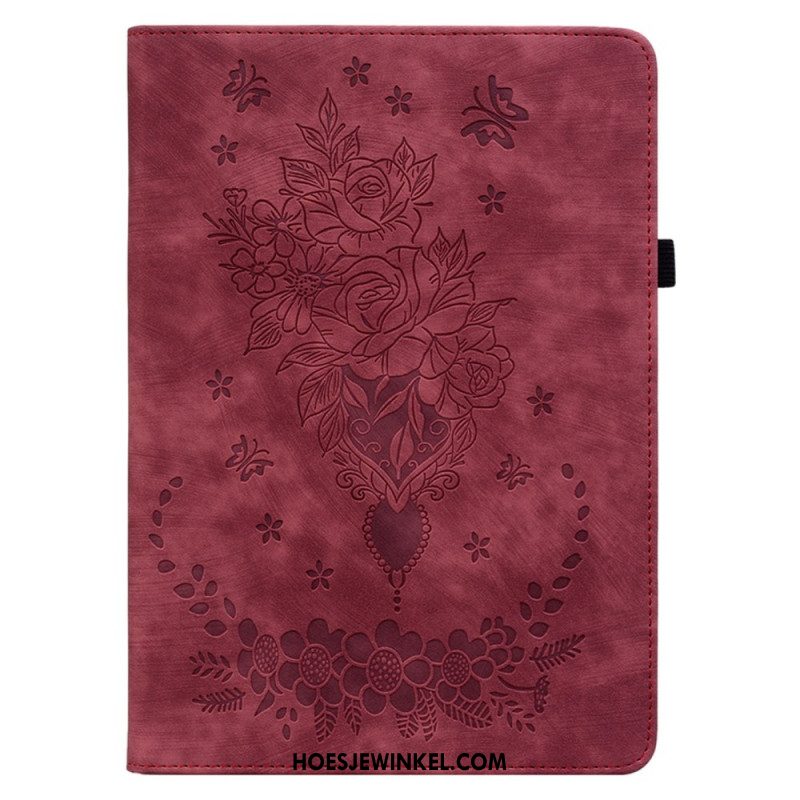 Cover Samsung Galaxy Tab S10 Plus Vlinders En Rozen