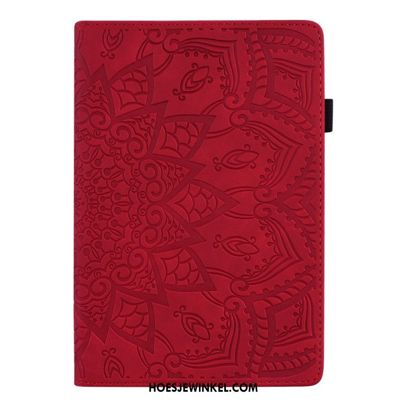 Cover Samsung Galaxy Tab S11 Ultra Mandala Met Suède-effect Bescherming Hoesje