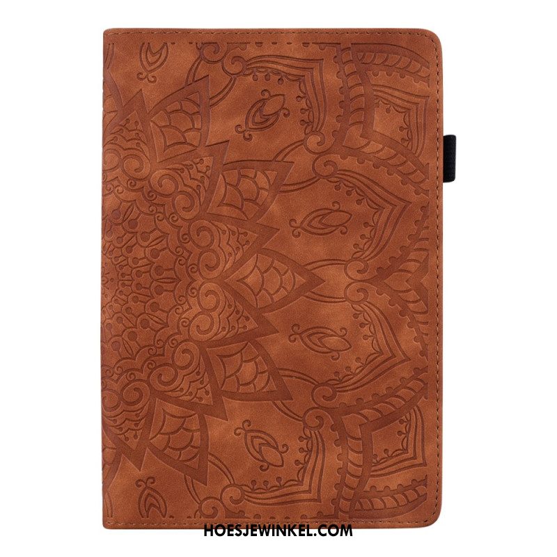 Cover Samsung Galaxy Tab S11 Ultra Mandala Met Suède-effect Bescherming Hoesje