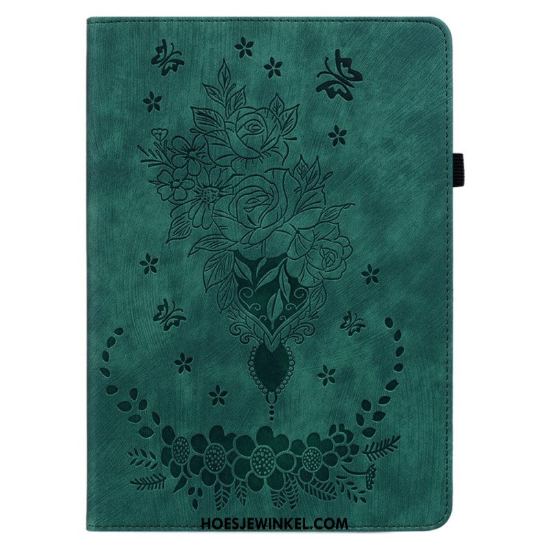 Cover Samsung Galaxy Tab S9 Plus Vlinders En Rozen