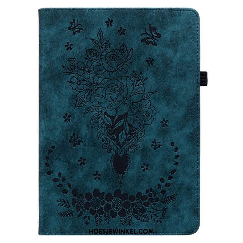 Cover Samsung Galaxy Tab S9 Plus Vlinders En Rozen