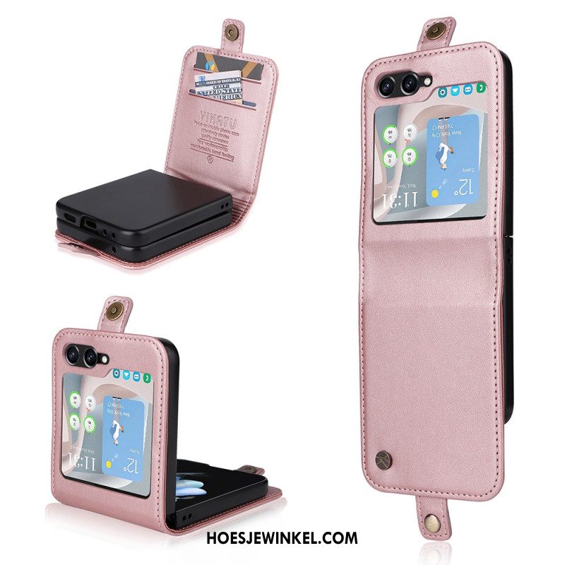 Cover Samsung Galaxy Z Flip 7 Fe Kaarthouder En Sluiting