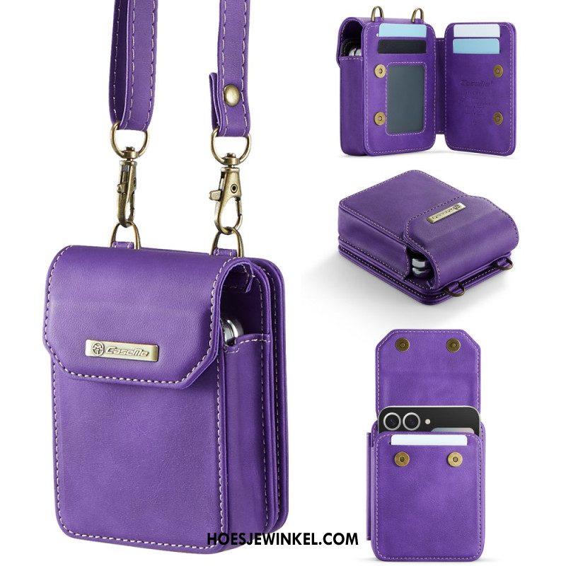 Cover Samsung Galaxy Z Flip 7 Fe Schoudertasmodel Met Rfid-bescherming En Schouderband Bescherming Hoesje