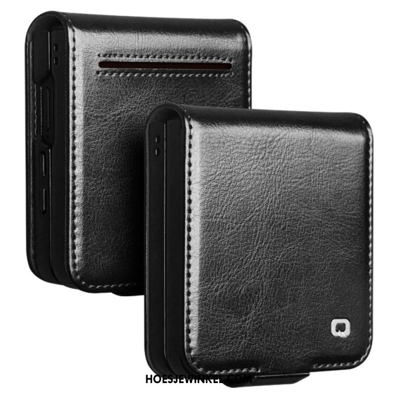 Cover Samsung Galaxy Z Flip 7 Qialino Kaarthouder Bescherming Hoesje