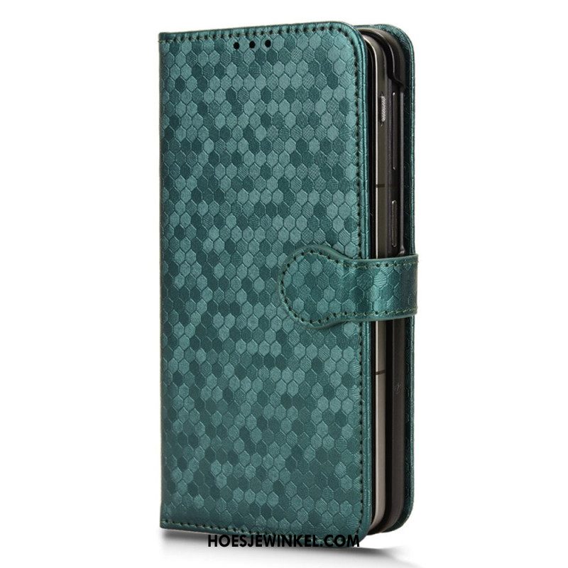 Cover Voor Oppo Find N3 Met Krasbestendige Markering En Portemonnee