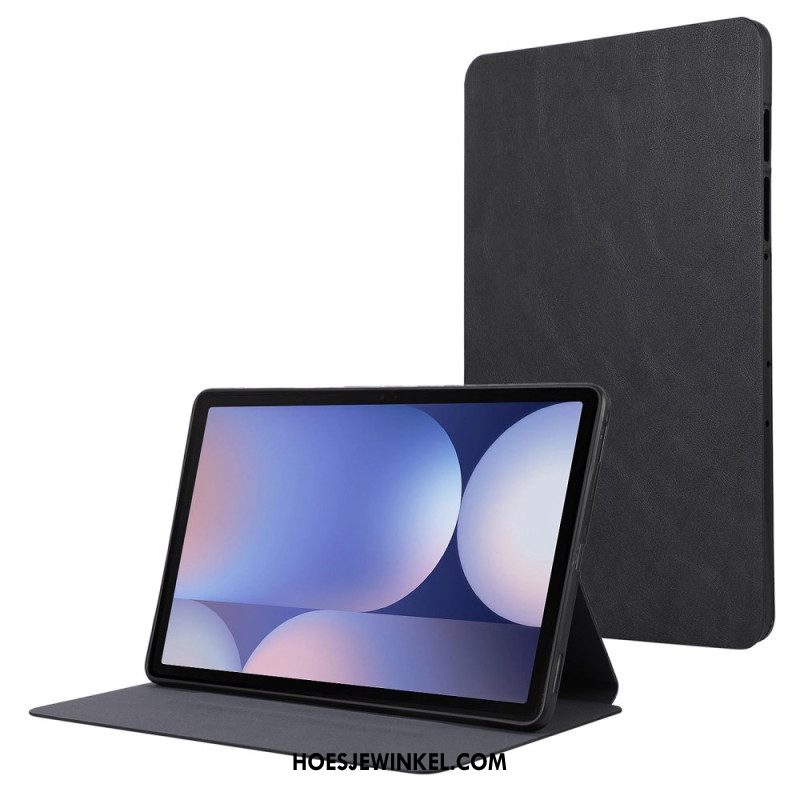 Cover Voor Samsung Galaxy Tab S10 Plus Stylushouder Met Suède-effect