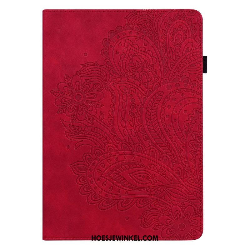 Cover Xiaomi Pad 6 Bloemenprint Met Leerlook