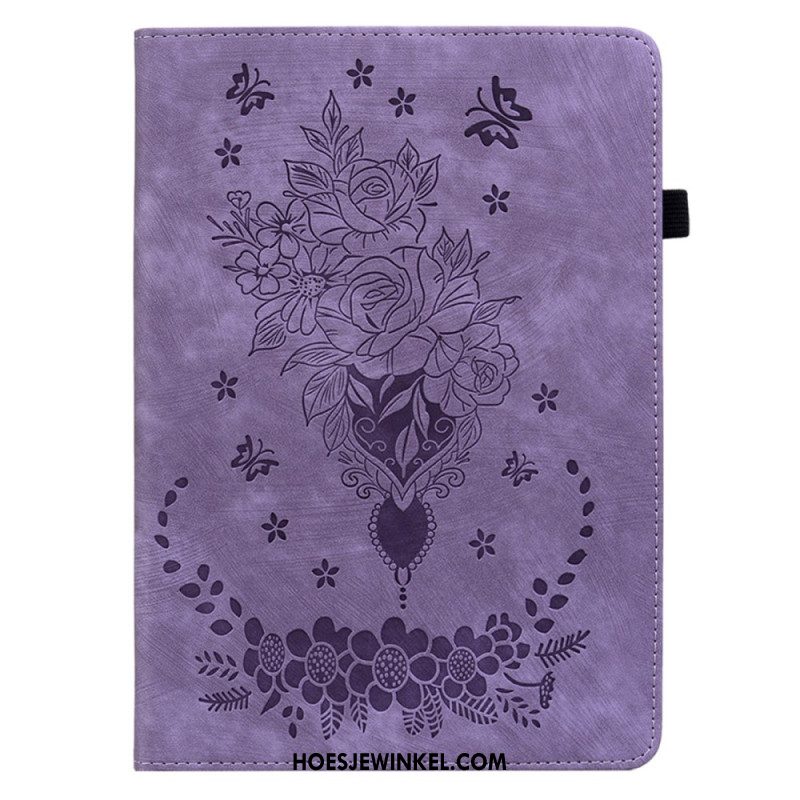 Cover Xiaomi Pad 6 Pro Roze Leerlook Bescherming Hoesje