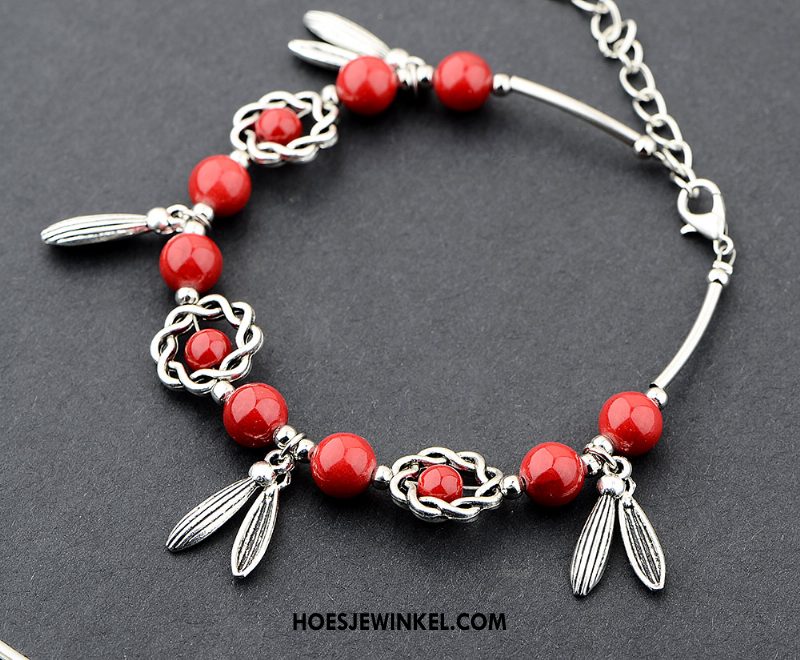 Enkelbandjes Dames Accessoires Grote Maten Vrouwen, Enkelbandjes Kunst Vintage Rot Silber