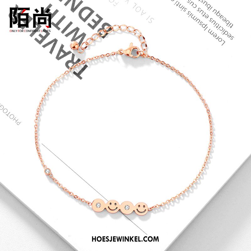 Enkelbandjes Dames Kleur Vlinderdas Mode, Enkelbandjes Rose Goud Vrouwen Gold