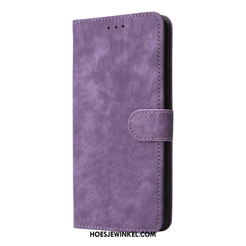 Flip Case Leren Oneplus 13 Suède-effect Met Rfid-bescherming