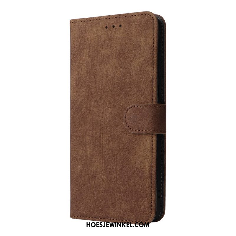 Flip Case Leren Oneplus 13 Suède-effect Met Rfid-bescherming