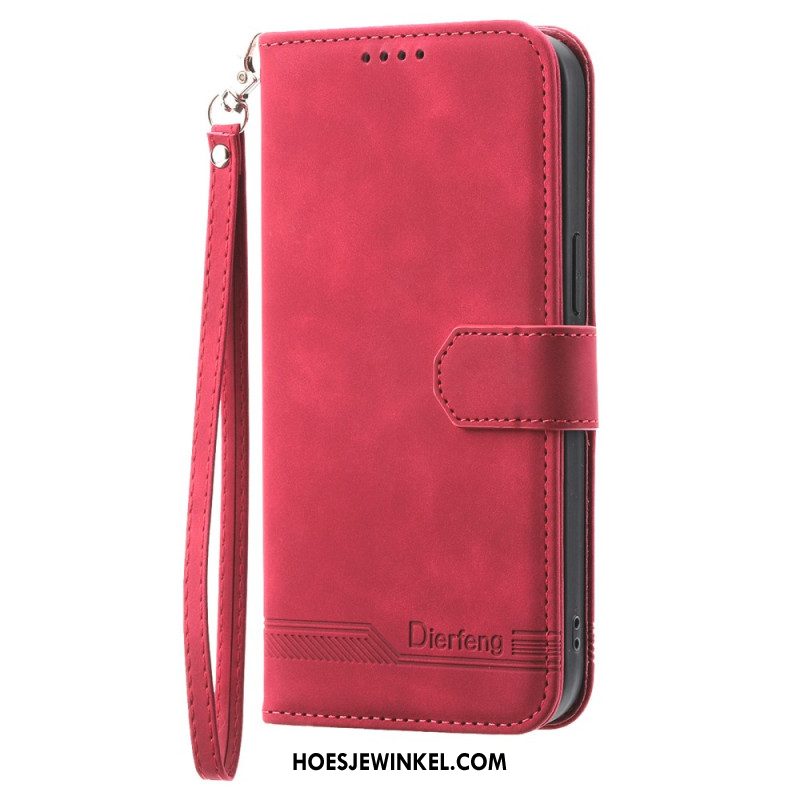 Flip Case Leren Oneplus 13r Dierfeng
