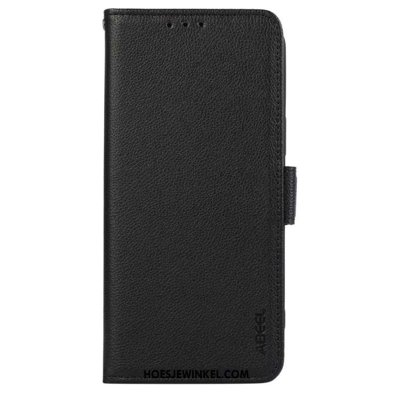 Flip Case Leren Oneplus 13r Gebakken Effect Abeel