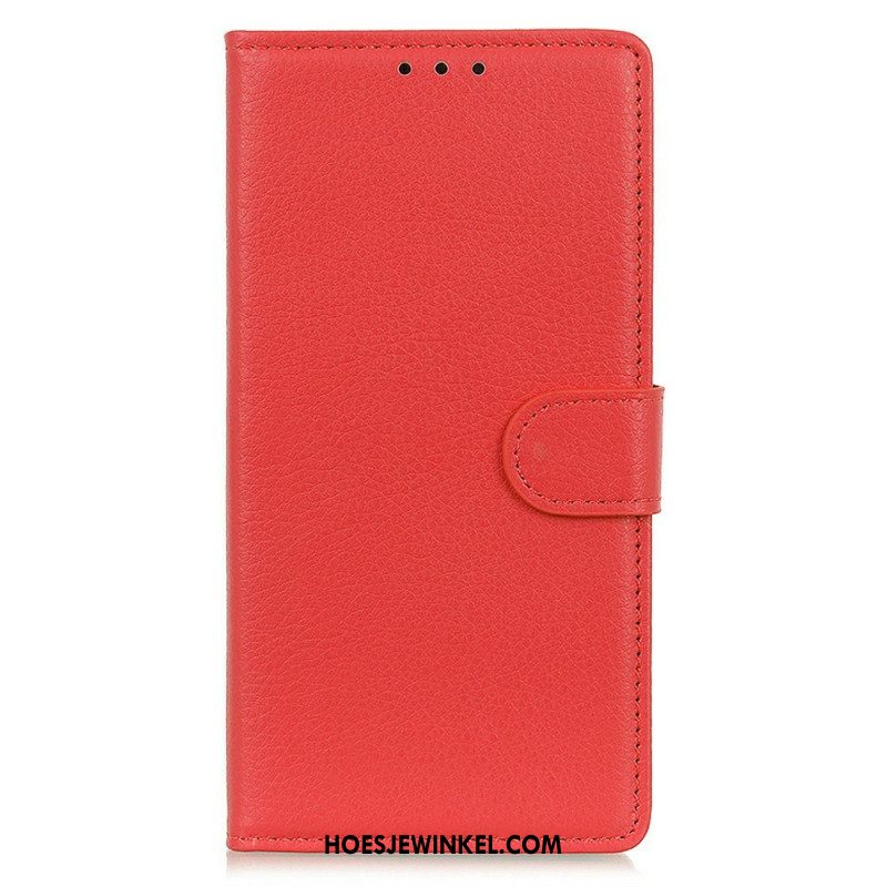 Flip Case Leren Oneplus 15 Traditioneel Imitatieleer Leer