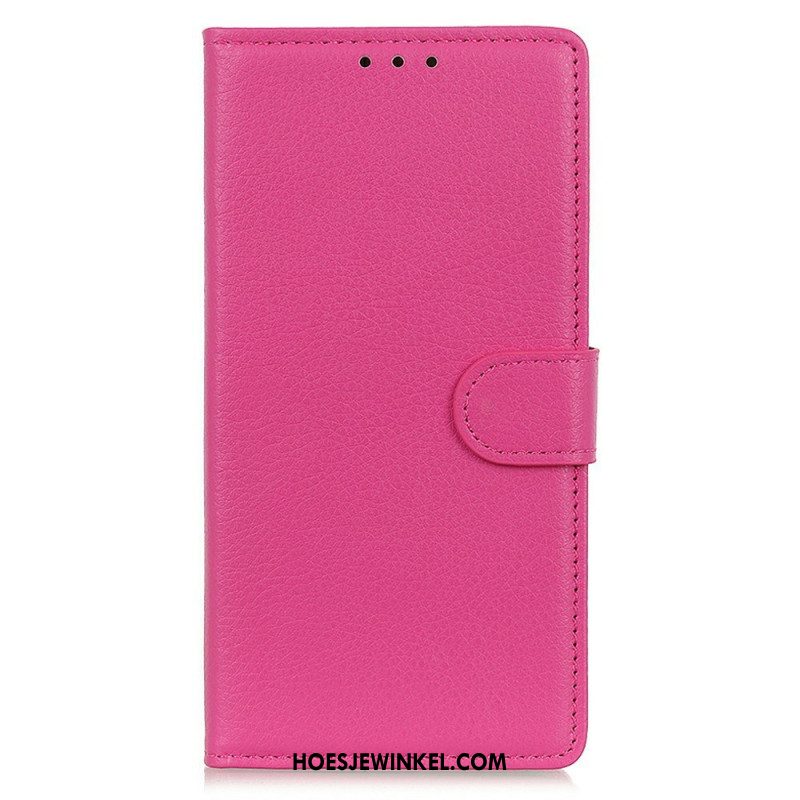 Flip Case Leren Oneplus 15 Traditioneel Imitatieleer Leer