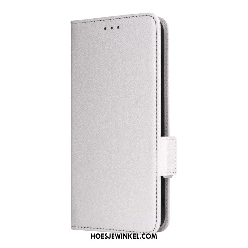 Flip Case Leren Oneplus 15r Lychee-textuur Met Bandje