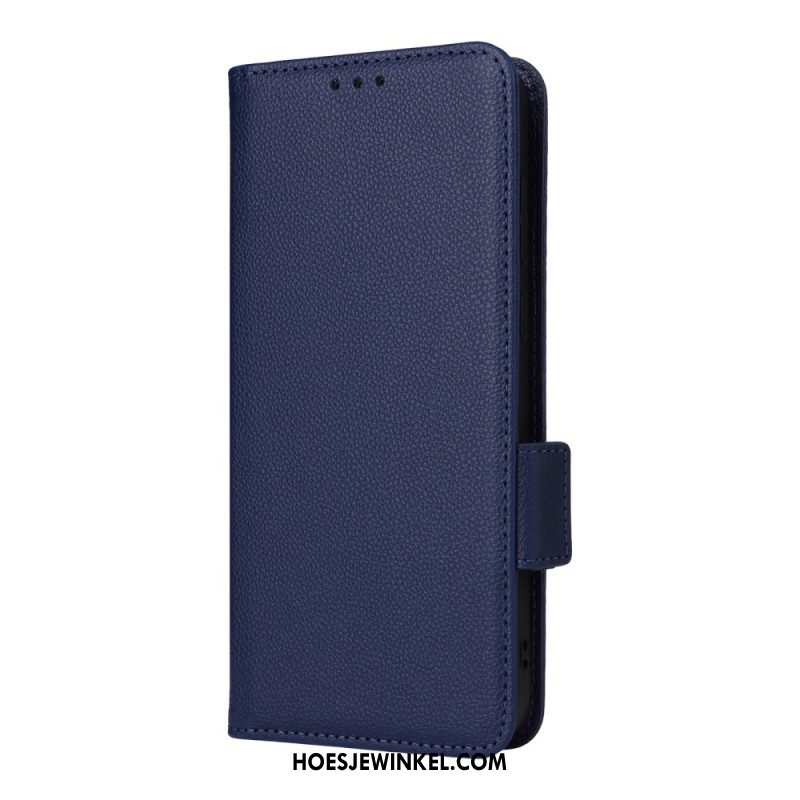 Flip Case Leren Oneplus 15r Lychee-textuur Met Bandje