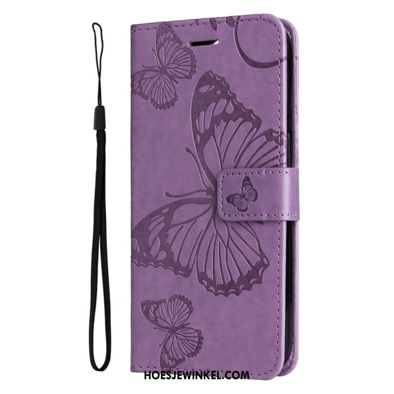 Flip Case Leren Oneplus Nord 4 Gigantische Vlinderband