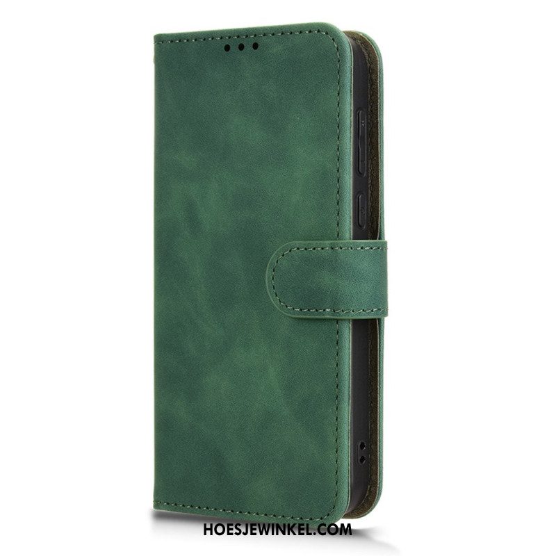 Flip Case Leren Oppo Find X8 Suède-effect
