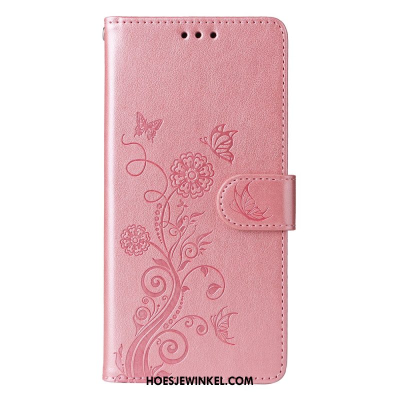 Flip Case Leren Oppo Reno 13 5g Bloemen