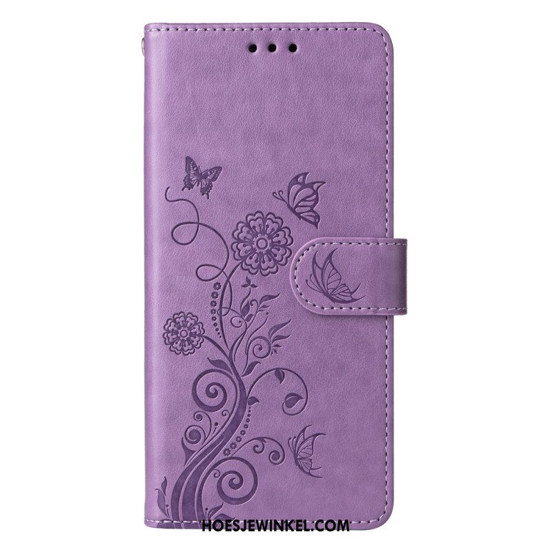 Flip Case Leren Oppo Reno 13 5g Bloemen