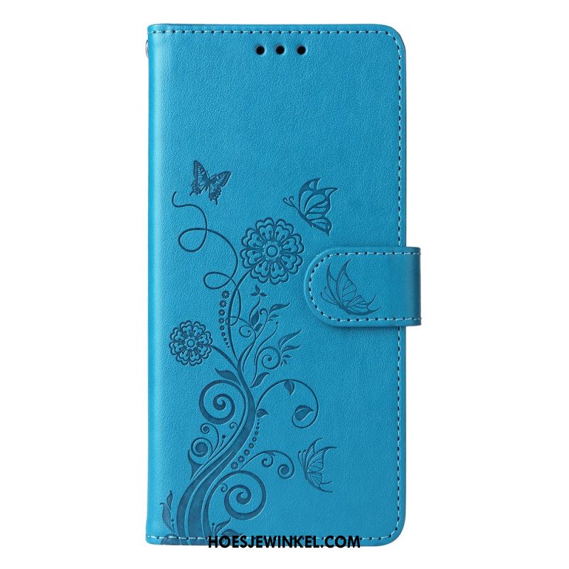 Flip Case Leren Oppo Reno 13 5g Bloemen