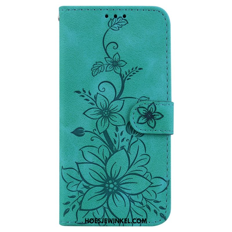 Flip Case Leren Oppo Reno 13 Pro 5g Fleur-de-lis-patroon
