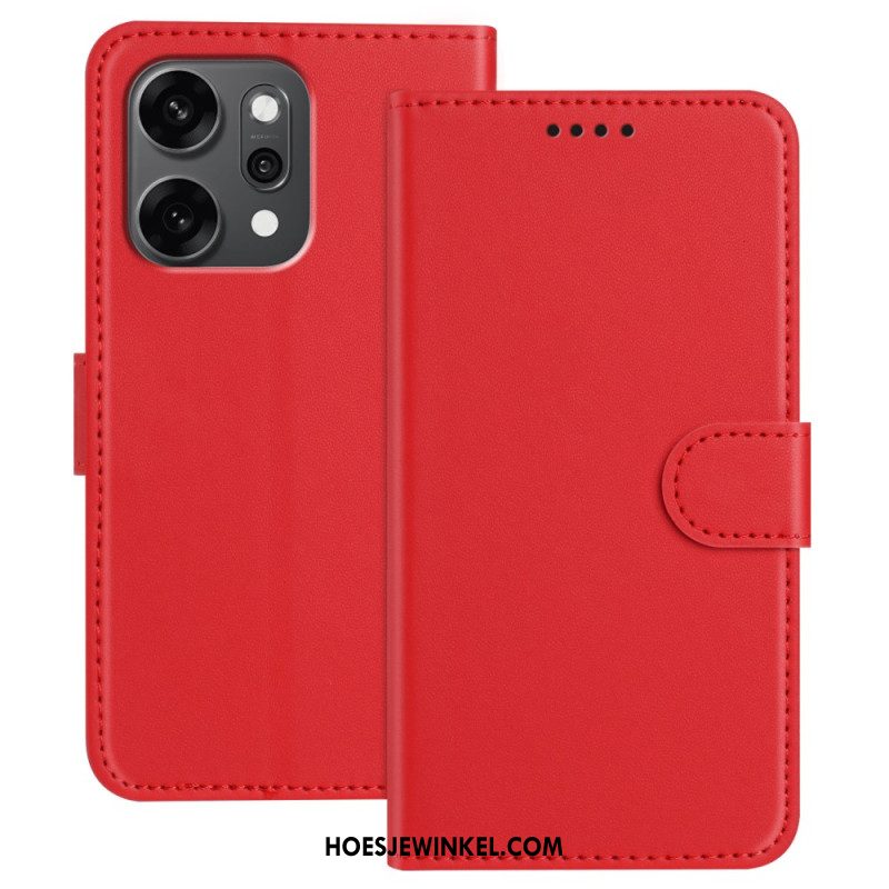 Flip Case Leren Oppo Reno 14 Pro 5g Monochroom
