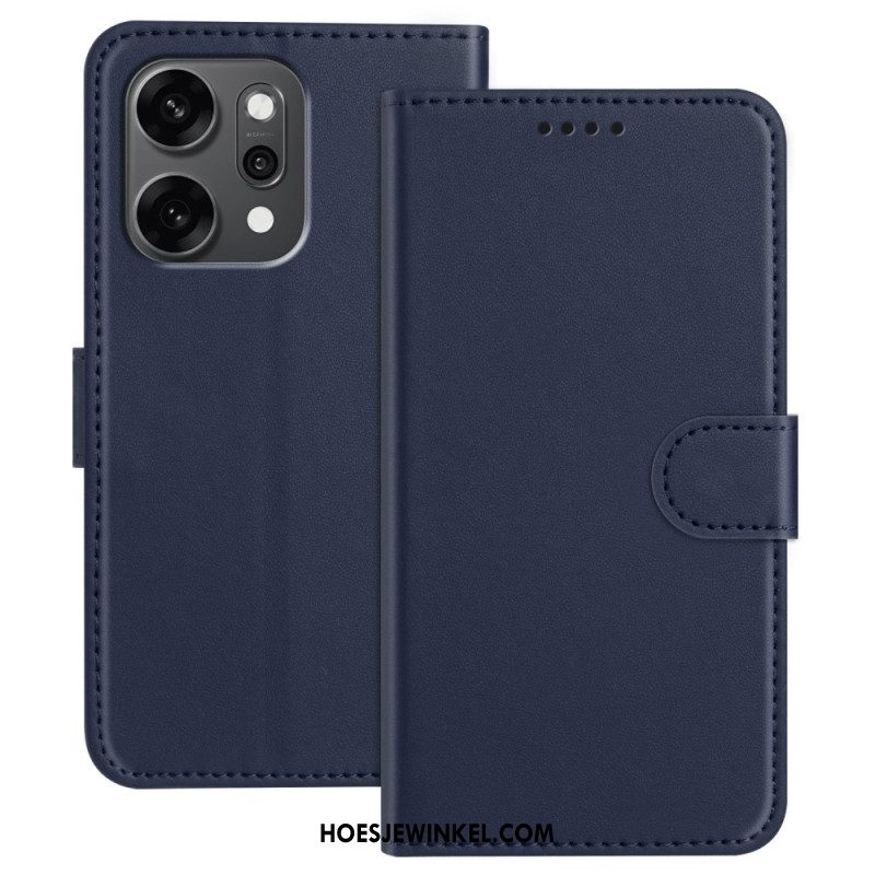 Flip Case Leren Oppo Reno 14 Pro 5g Monochroom