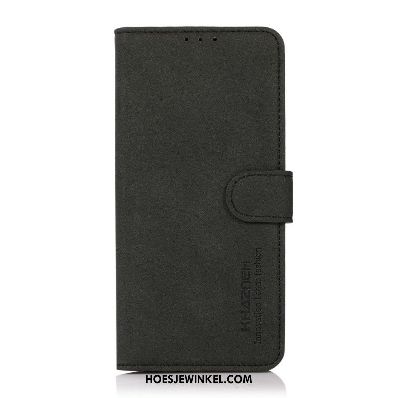 Flip Case Leren Samsung Galaxy A17 4g / 5g Suèdelook Khazneh