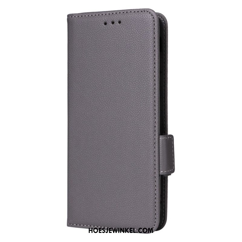 Flip Case Leren Samsung Galaxy S25 5g Edge Kunstleer Met Bandje