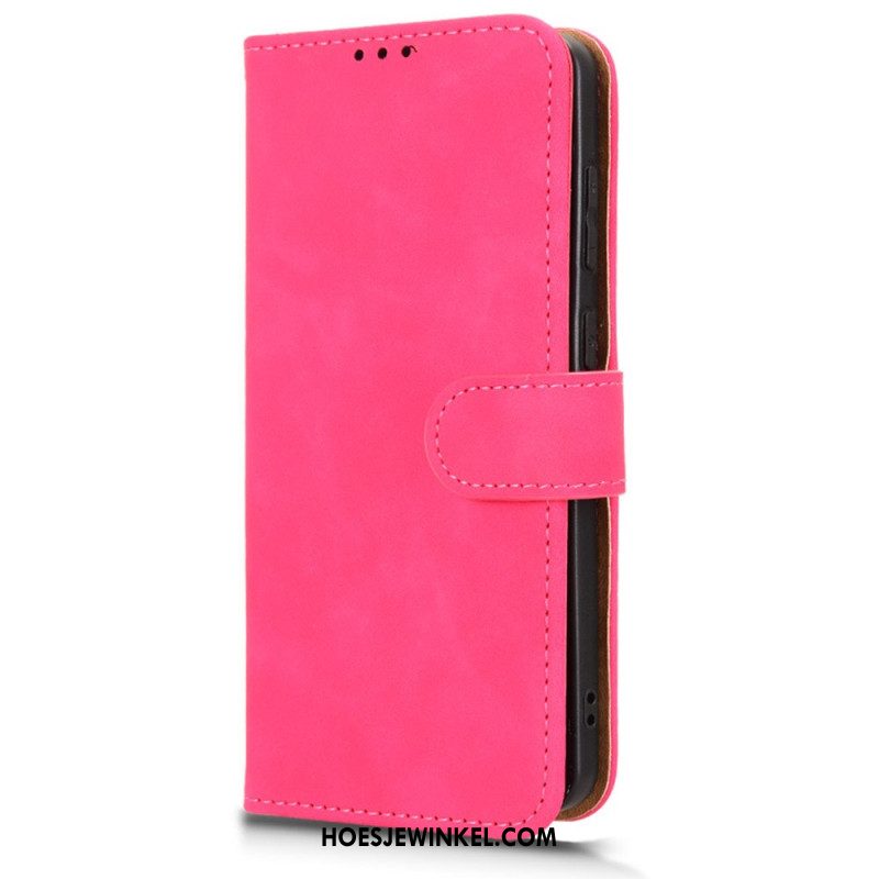 Flip Case Leren Samsung Galaxy S25 5g Edge Suède-effect