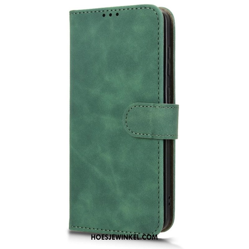 Flip Case Leren Samsung Galaxy S25 5g Edge Suède-effect