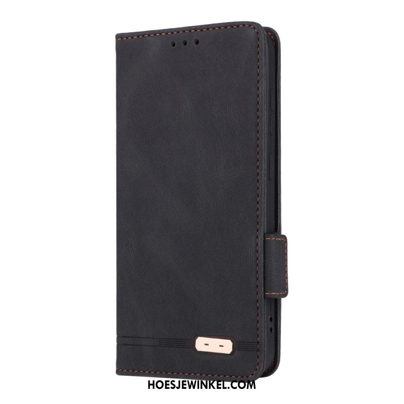 Flip Case Leren Samsung Galaxy S25 5g Retro Suède-effect