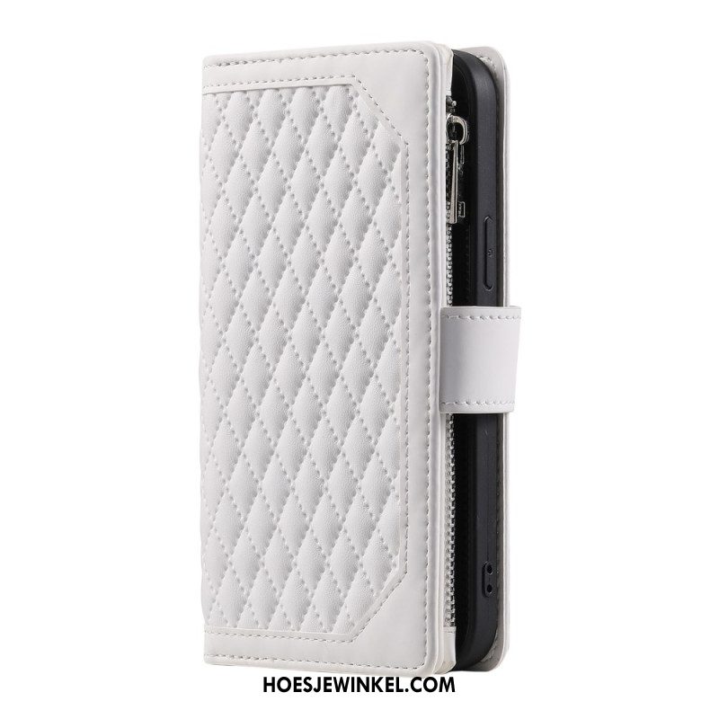 Flip Case Leren Samsung Galaxy S25 Fe Gewatteerd